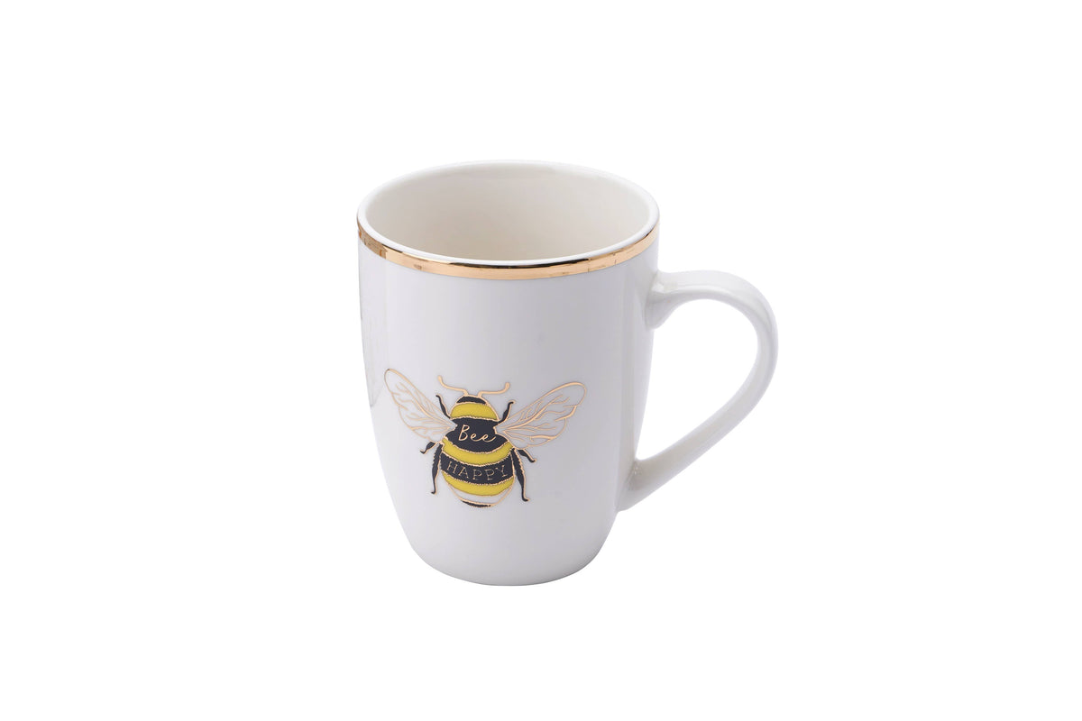 The Beekeeper 'Bee Happy' Porcelain Mug