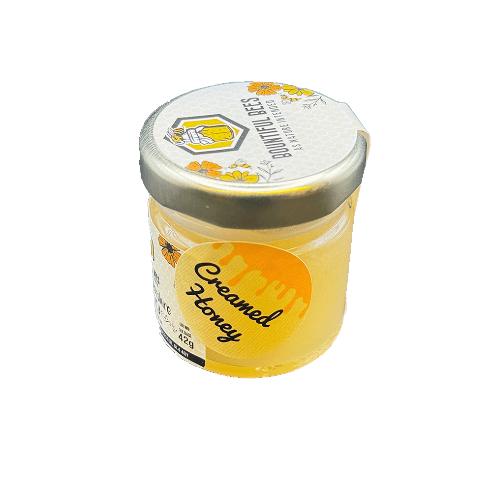 42g jar of creamed side profile