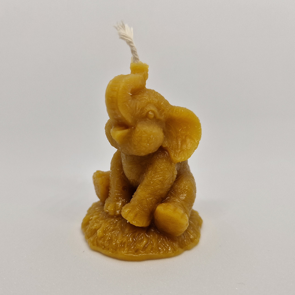 Elephant Beeswax Candle