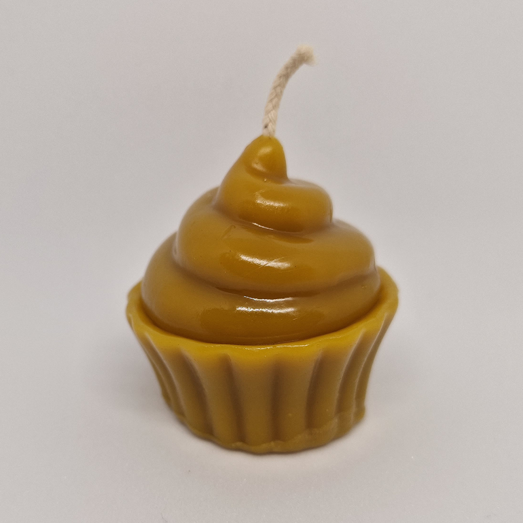 Cupcake Beeswax Candle