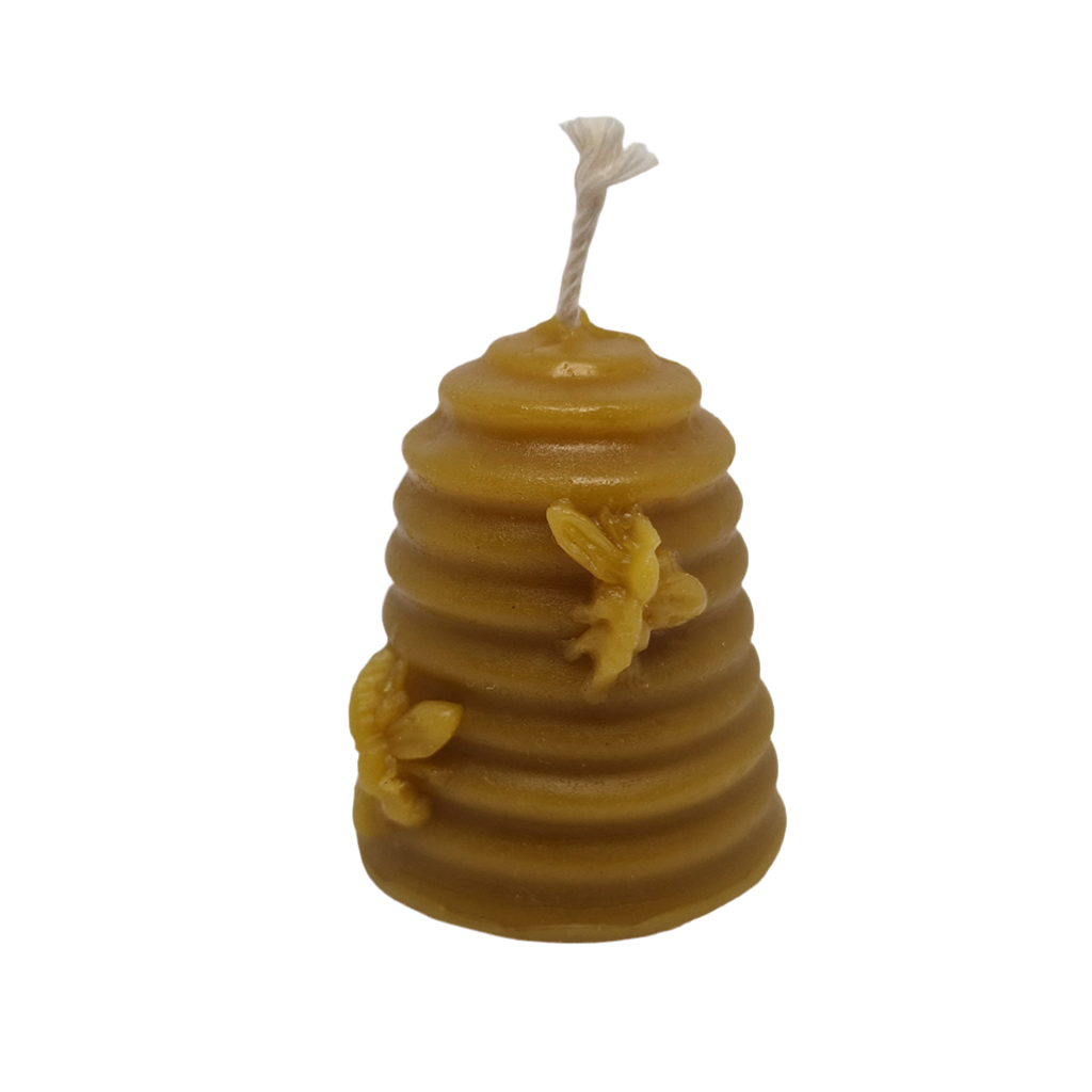 Small Skep Beeswax Candle