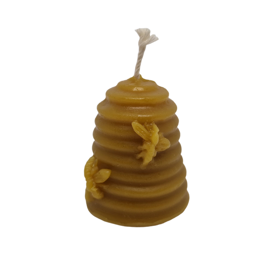 Small Skep Beeswax Candle