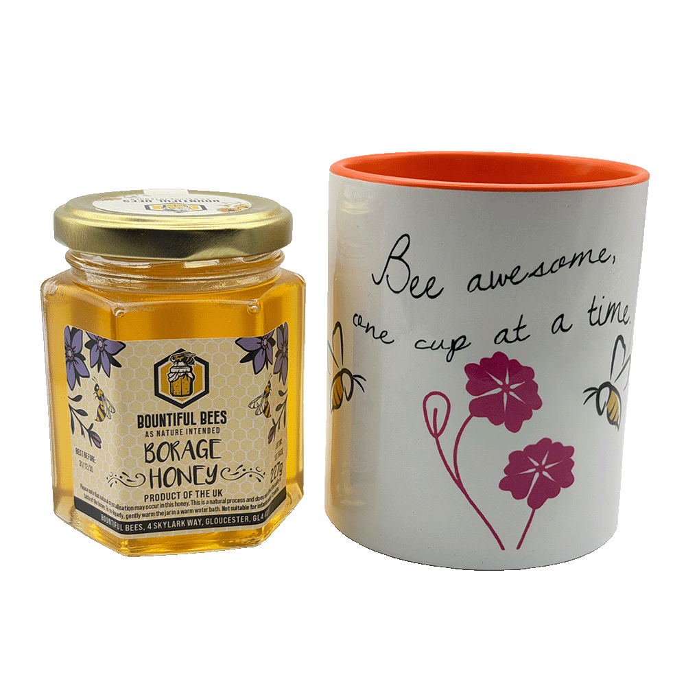 Limited Bee Awesome Borage Honey Gift Set – 227g