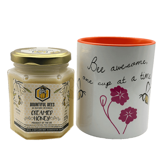 Limited Bee Awesome Creamed Honey Gift Set – 227g
