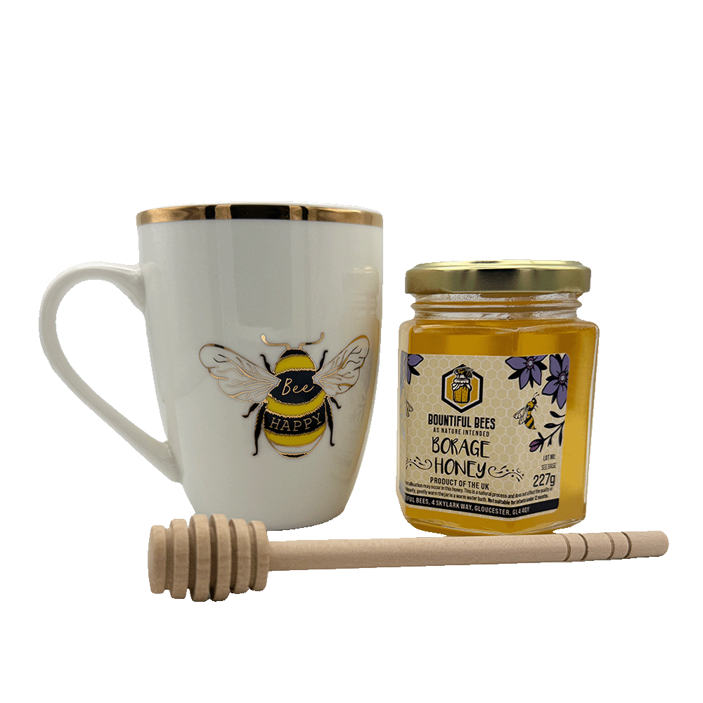 Bee Happy Honey & Mug Gift Set – Choose Your Favourites