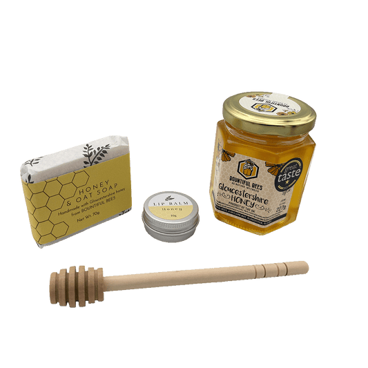 Honey Gift Set with Soap, Lip Balm & Dipper