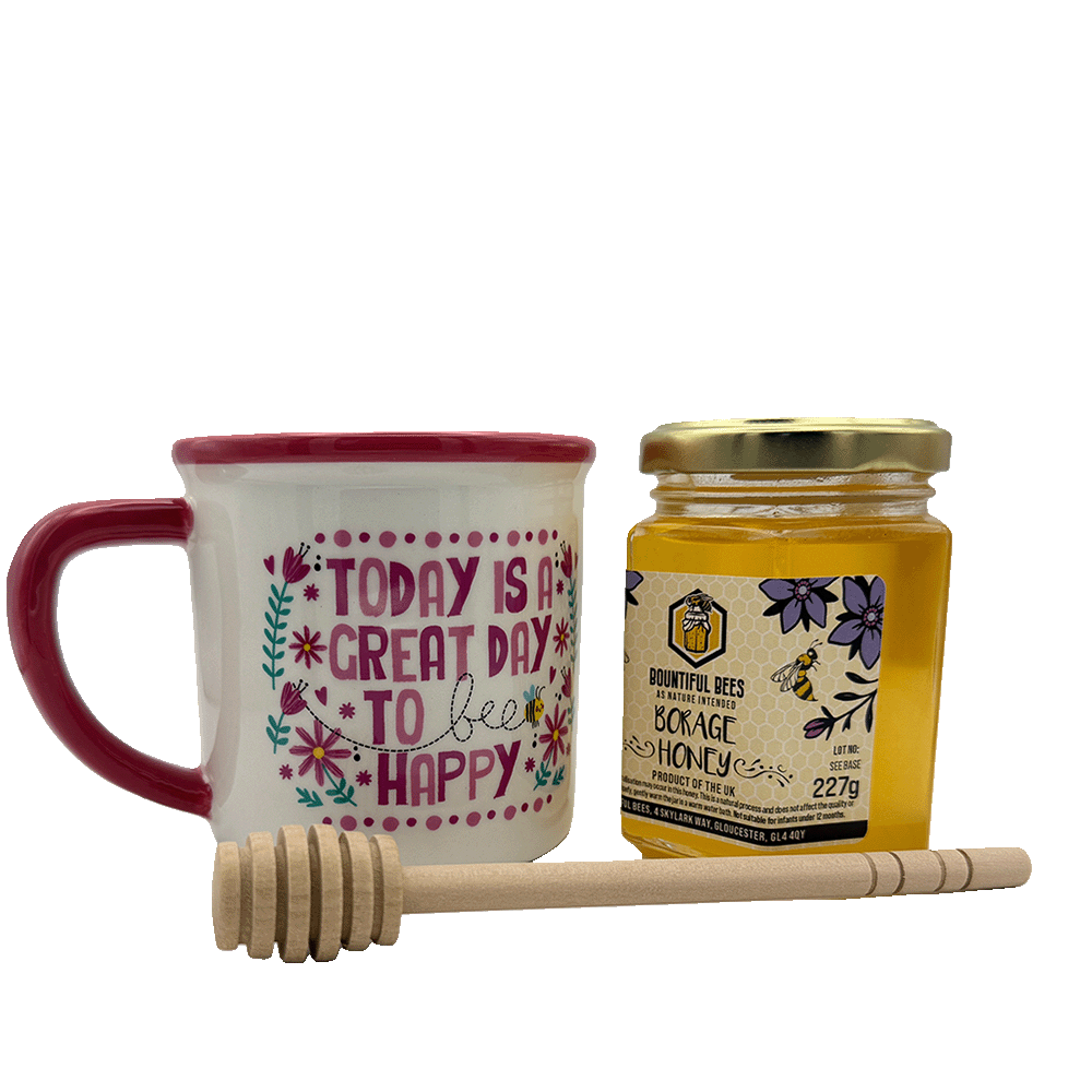 Bee Happy Honey & Mug Gift Set – Choose Your Favourites