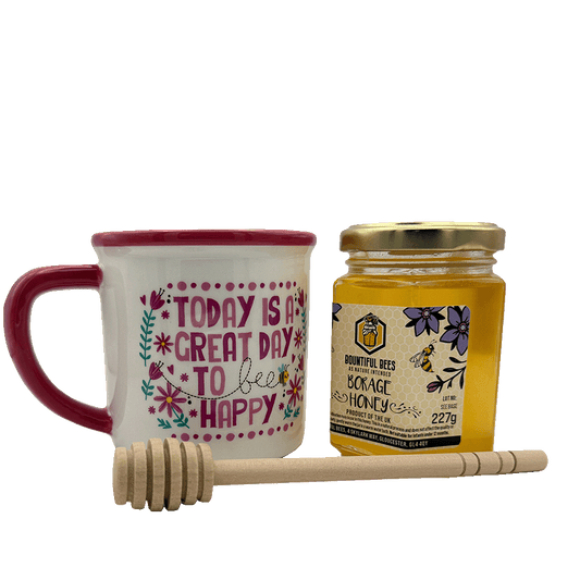 Bee Happy Honey & Mug Gift Set – Choose Your Favourites