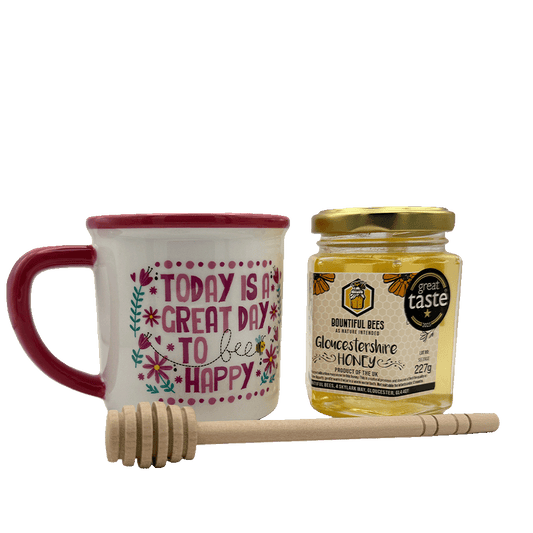 Bee Happy Honey & Mug Gift Set – Choose Your Favourites