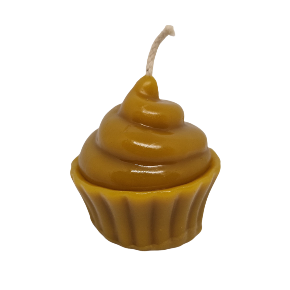 Cupcake Beeswax Candle